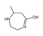 7-甲基-[1,4]二氮杂环庚烷-5-酮结构式
