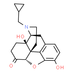 (9α,13α)-17-(Cyclopropylmethyl)-4,5β-epoxy-3,14α-dihydroxymorphinan-6-one结构式