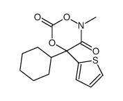 4-cyclohexyl-2-methyl-4-thiophen-2-yl-1,5,2-dioxazinane-3,6-dione Structure