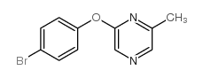 2-(4-溴苯氧基)-6-甲基吡嗪结构式
