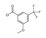 3-methoxy-5-(trifluoromethyl)benzoyl chloride Structure