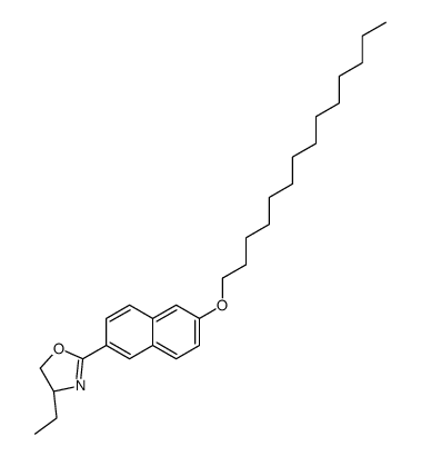 (4R)-4-ethyl-2-(6-tetradecoxynaphthalen-2-yl)-4,5-dihydro-1,3-oxazole结构式