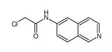 2-chloro-N-isoquinolin-6-ylacetamide结构式