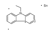 (9-ethylcarbazol-3-yl)-trimethylstannane结构式