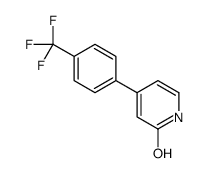 4-[4-(trifluoromethyl)phenyl]-1H-pyridin-2-one结构式