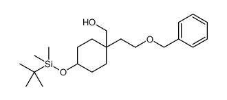 1-(2-苄基氧乙基)-4-(叔丁基甲基硅烷氧基)环戊甲醇结构式