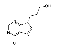 3-(6-Chloro-purin-9-yl)-propan-1-ol结构式