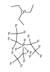 triethyloxonium tris(pentafluoroethyl)trifluorophosphate结构式