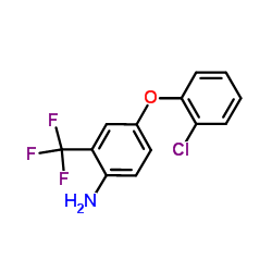 4-(2-Chlorophenoxy)-2-(trifluoromethyl)aniline结构式