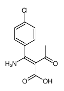 2-[amino-(4-chlorophenyl)methylidene]-3-oxobutanoic acid结构式