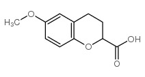 6-甲氧基苯并二氢吡喃-2-羧酸结构式