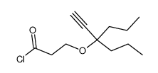 3-(1,1-dipropyl-prop-2-ynyloxy)-propionyl chloride Structure