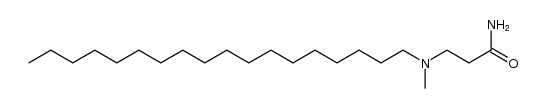 3-(methyl(octadecyl)amino)propanamide结构式