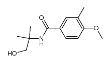 N-(1-hydroxy-2-methylpropan-2-yl)-4-methoxy-3-methylbenzamide结构式