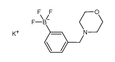 potassium 3-(morpholinomethyl)-phenyltrifluoroborate结构式