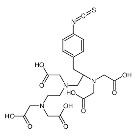 1-(4-isothiocyanatobenzyl)diethylenetriaminepentaacetic acid Structure