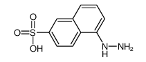 5-hydrazinylnaphthalene-2-sulfonic acid Structure