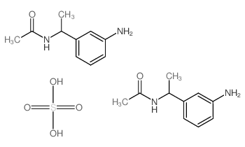 N-[1-(3-aminophenyl)ethyl]acetamide(SALTDATA: 0.5H2SO4)结构式