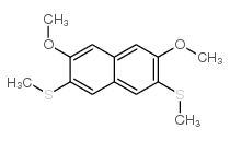 2,7-二甲氧基-3,6-双(甲基硫代)-萘结构式