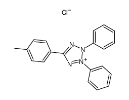 2,3-二苯基-5-(对甲苯基)氯化四氮唑结构式