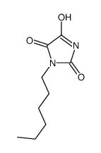 1-hexylimidazolidine-2,4,5-trione Structure