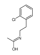 N-[2-(2-chlorophenyl)ethyl]acetamide结构式