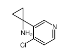 1-(4-chloropyridin-3-yl)cyclopropan-1-amine结构式