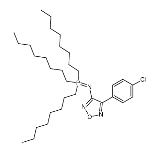 3-(4-chlorophenyl)-4-trioctylphosphiniminofurazan Structure