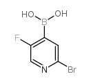 2-溴-5-氟吡啶-4-硼酸结构式
