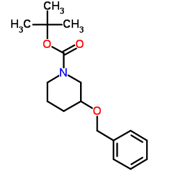 tert-Butyl 3-(benzyloxy)piperidine-1-carboxylate Structure