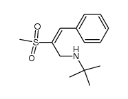 N-tert-butyl-1-amino-2-(methylsulfonyl)-3-phenyl-2-propene结构式