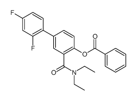 3-(二乙基氨基甲酰)-2,4-二氟联苯-4-苯甲酸结构式