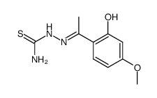 1-(2-hydroxy-4-methoxy-phenyl)-ethanone thiosemicarbazone结构式