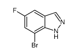 7-溴-5-氟-1H-吲唑结构式