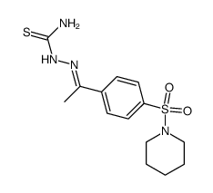 1-[4-(piperidine-1-sulfonyl)phenyl]ethanone thiosemicarbazone Structure