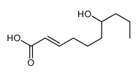 7-hydroxydec-2-enoic acid Structure