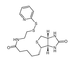 N-[2-(2-吡啶二硫代)乙基]生物素酰胺结构式