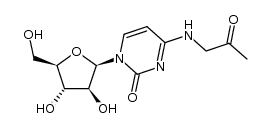 4-(2-oxopropylamino)-1-(β-D-arabinofuranosyl)pyrimidine-2(1H)-one结构式