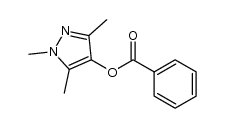 1,3,5-trimethyl-1H-pyrazol-4-yl benzoate Structure