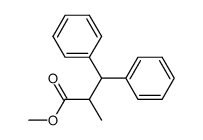 α-methyl-β,β-diphenyl-methyl propionate Structure