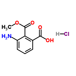 3-Amino-2-(methoxycarbonyl)benzoic acid hydrochloride (1:1) Structure