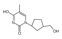 1-[(1S,3R)-3-(hydroxymethyl)cyclopentyl]-5-methylpyrimidine-2,4-dione Structure