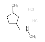 N-甲基(1-甲基吡咯烷-3-基)甲胺盐酸盐结构式