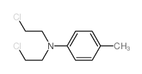 Benzenamine,N,N-bis(2-chloroethyl)-4-methyl- Structure