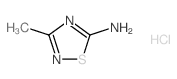 3-甲基-1,2,4-噻二唑-5-胺盐酸盐结构式