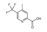4-Methyl-5-(trifluoromethyl)-2-pyridinecarboxylic acid Structure