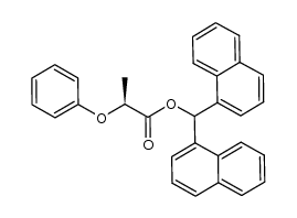 di(1-naphthyl)methyl (S)-2-phenoxypropanoate Structure