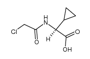 N-Chloroacetyl-L-α-cyclopropylglycine结构式