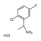 (1R)-1-(2-氯-5-氟苯基)乙胺盐酸盐结构式