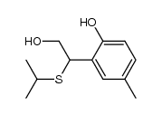 2-[2-hydroxy-1-(isopropylthio)ethyl]-p-cresol Structure